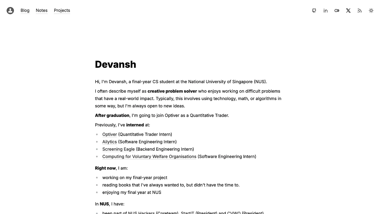 Personal Website